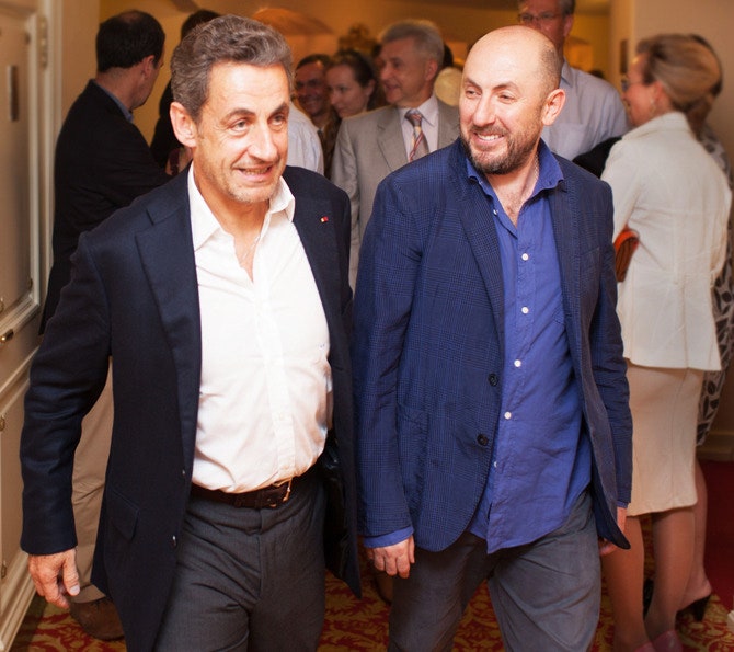 С экспрезидентом Франции Николя Саркози на концерте Карлы Бруни в Михайловском театре