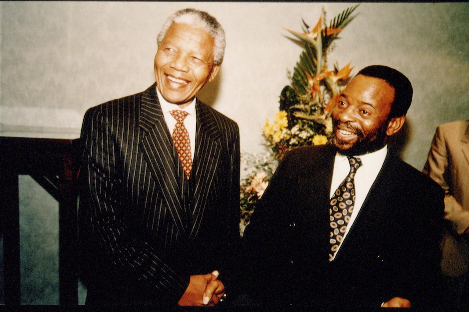 С президентом ЮАР Нельсоном Манделой 1994.