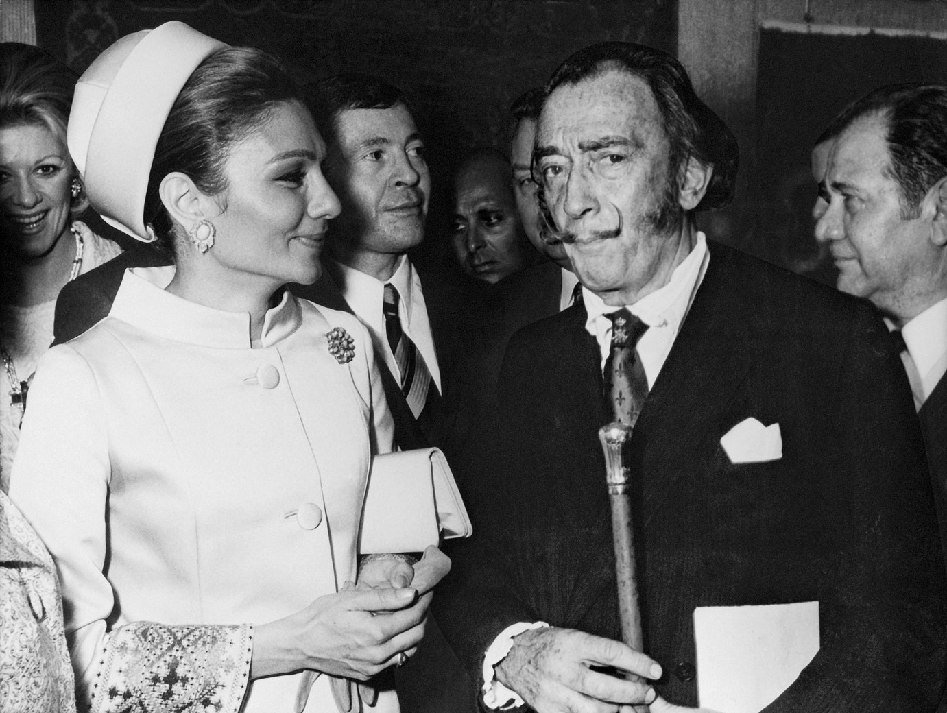С Сальвадором Дали в Париже 1969.