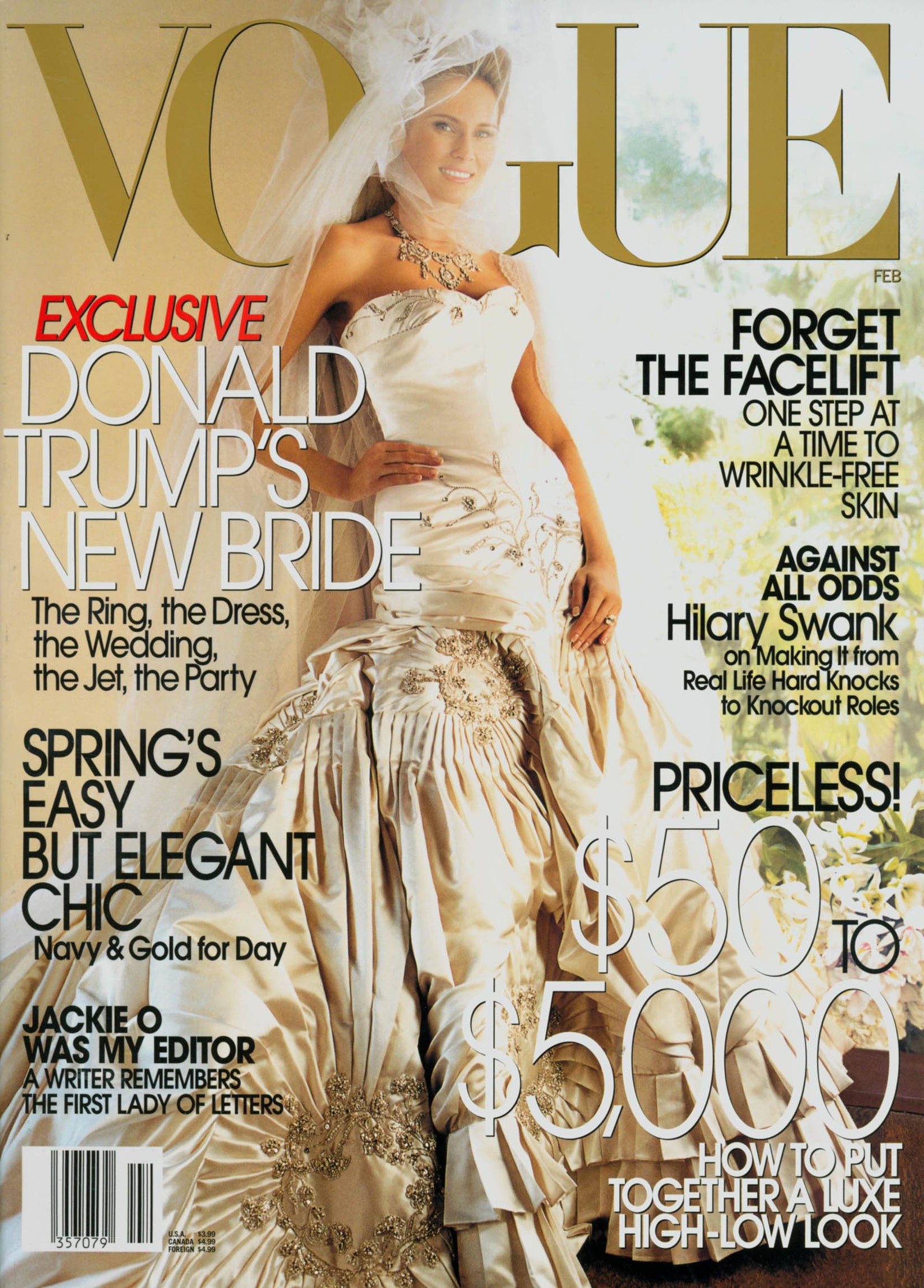 Мелания Трамп на обложке Vogue
