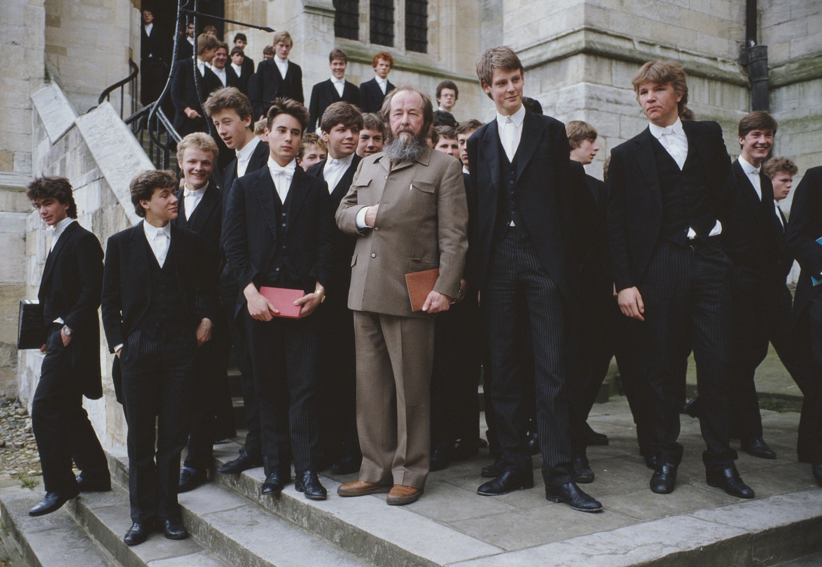 Александр Солженицын на встрече с учащимися Итонского колледжа 1983 год