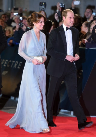 Кейт Миддлтон иnbspпринц Уильям наnbspпремьере фильма «007 Спектр» .