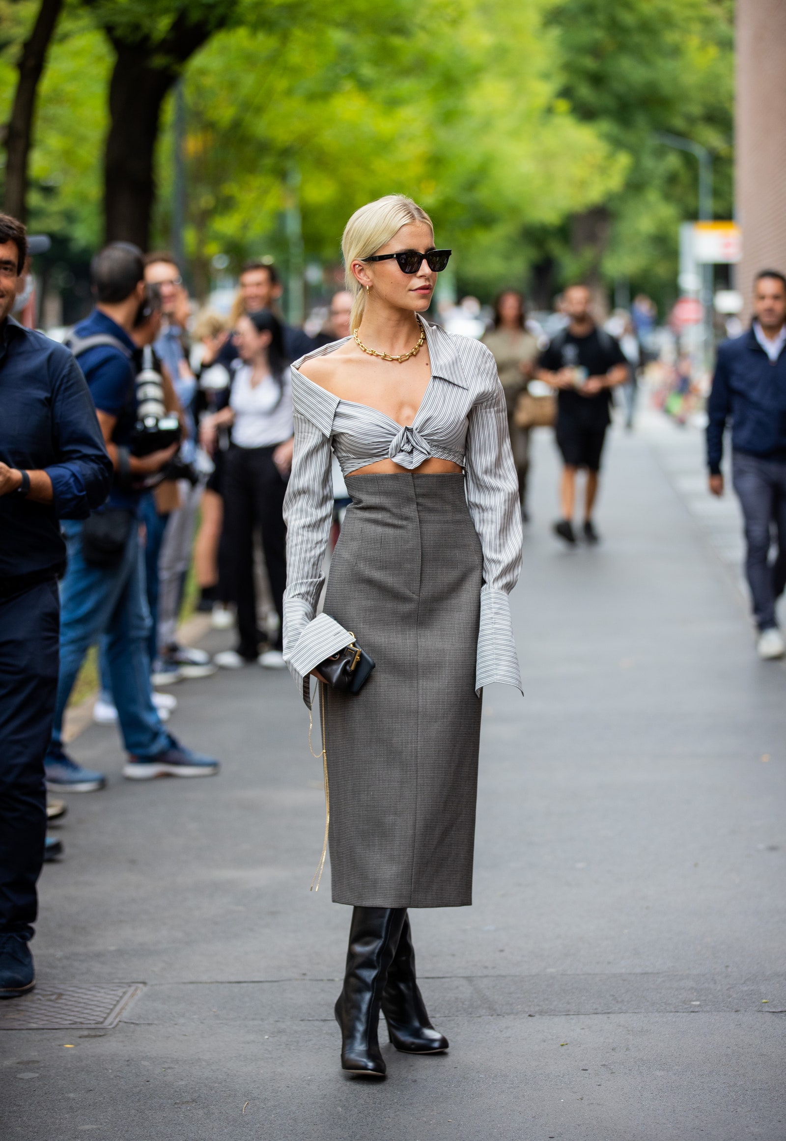 Самые эффектные стритстайлобразы на Неделе моды в Милане
