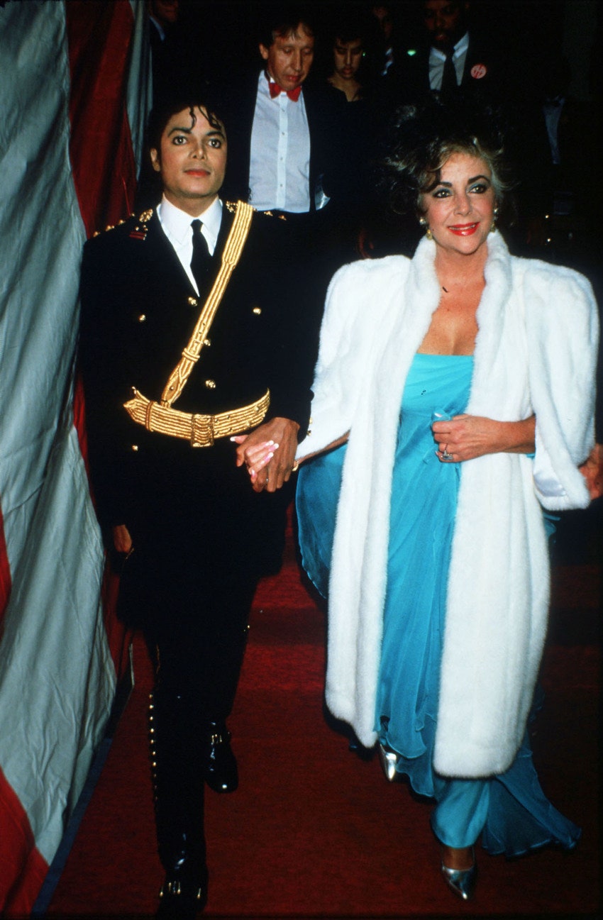С Элизабет Тейлор на American Music Awards 1986