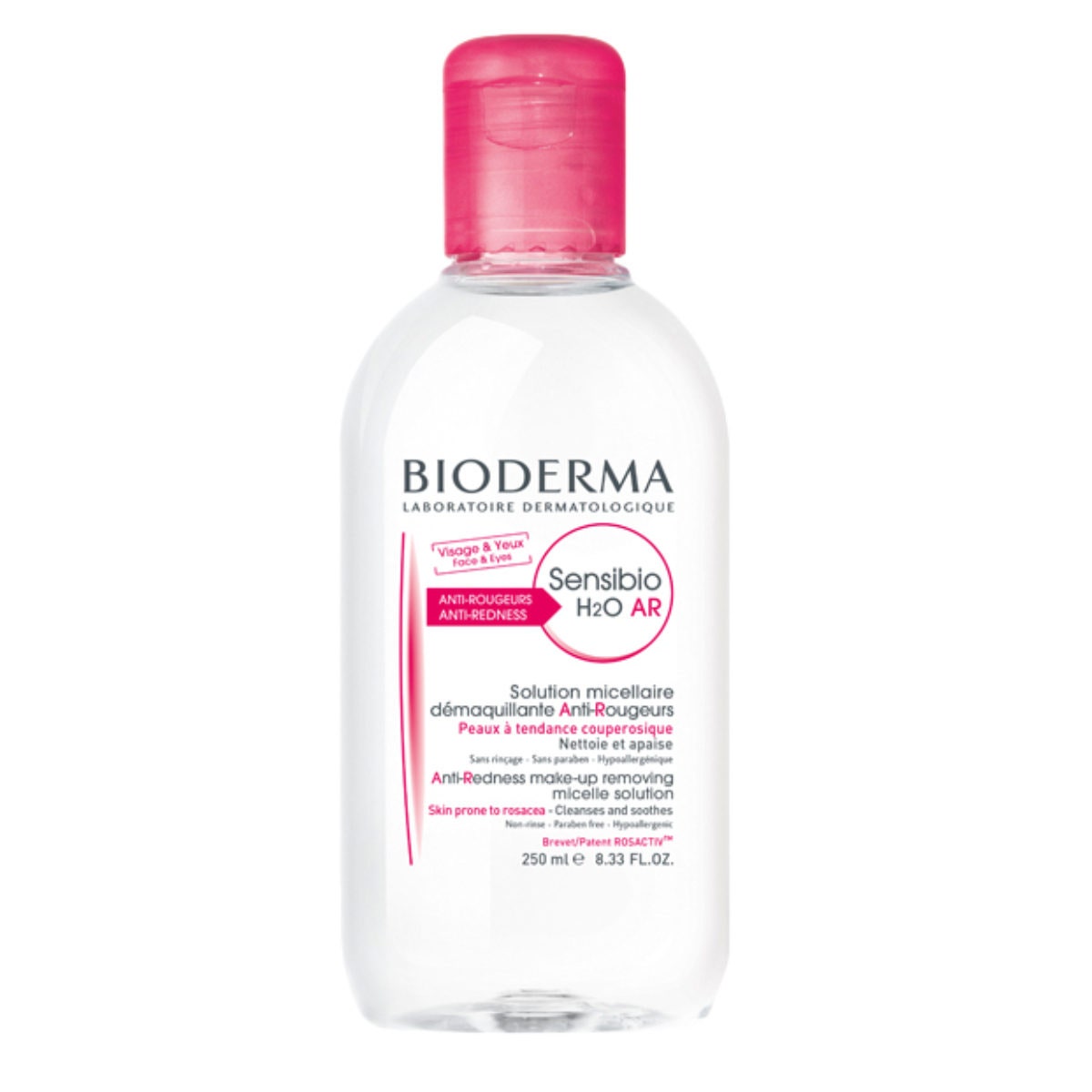 Мицеллярная вода для чувствительной кожи с покраснениями и розацеа Sensibio H2O AR 960 руб. Bioderma
