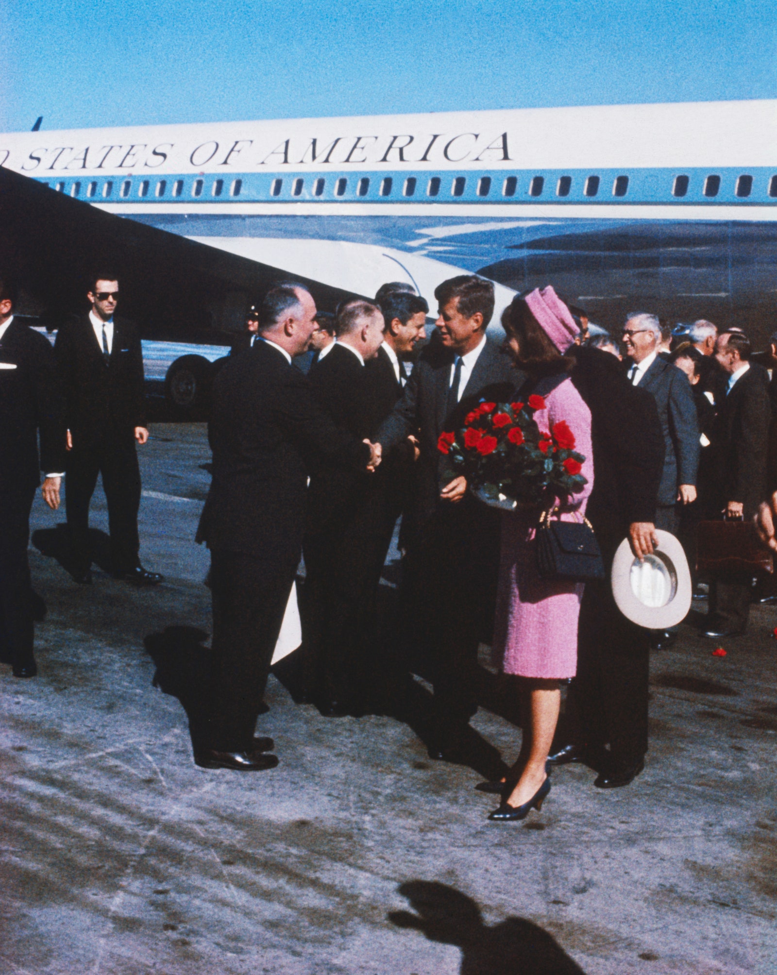 Джон и Жаклин Кеннеди в Далласе 1963 год