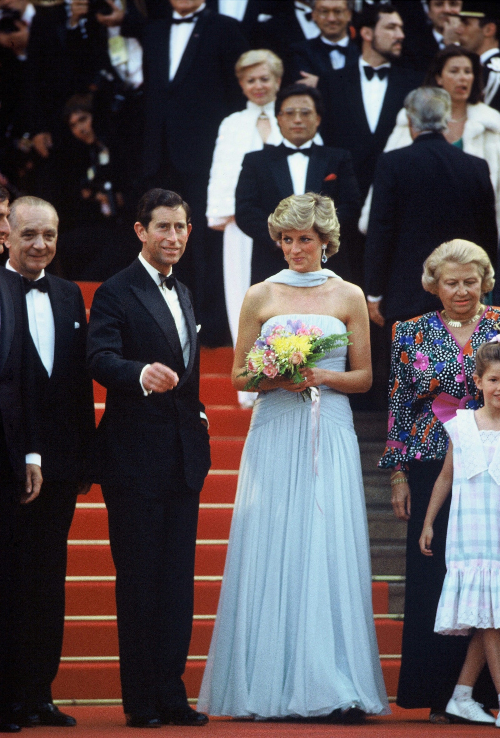 Принц Чарльз и принцесса Диана на Каннском кинофестивале 1987 год