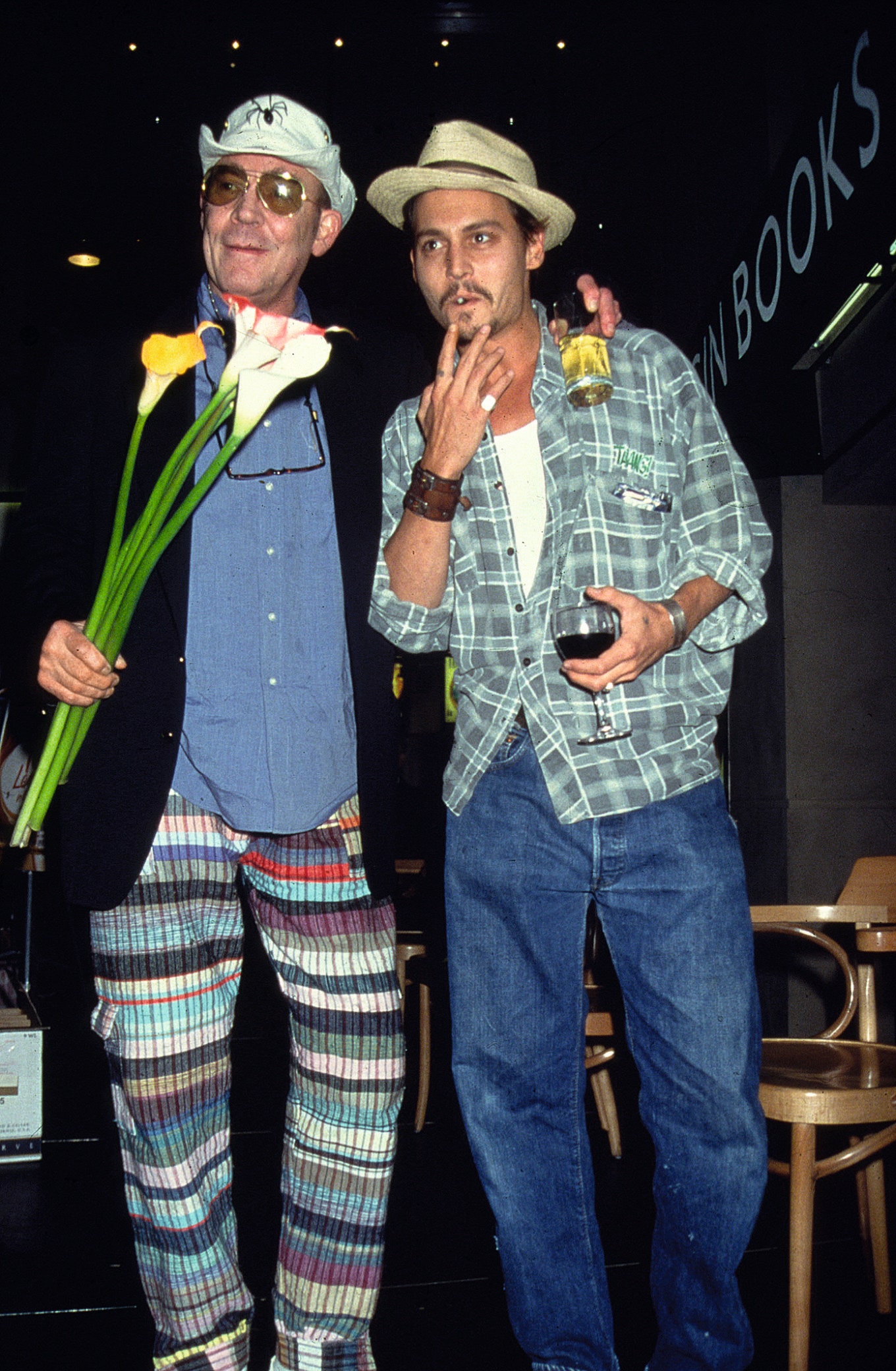 Джонни Депп с писателем Хантером Томпсоном в НьюЙорке 1998