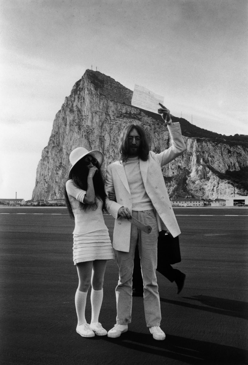Йоко Оно и Джон Леннон 1969 год
