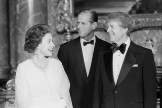 Елизавета II принц Филипп иnbspДжимми Картер.