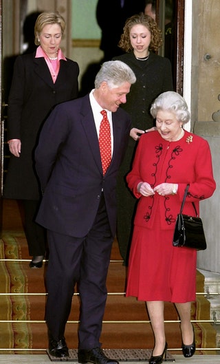 Елизавета II иnbspБилл Клинтон.
