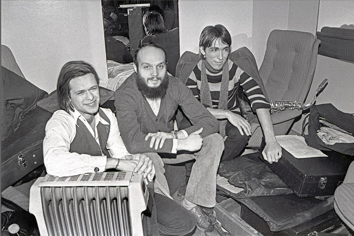 С музыкантами Борисом Гребенщиковым и Сергеем Курёхиным 1982. АЛЕКСАНДР ЗАБРИН.
