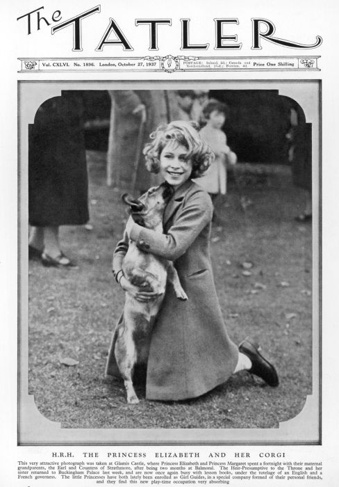 Елизавета II на обложке английского Tatler 1937