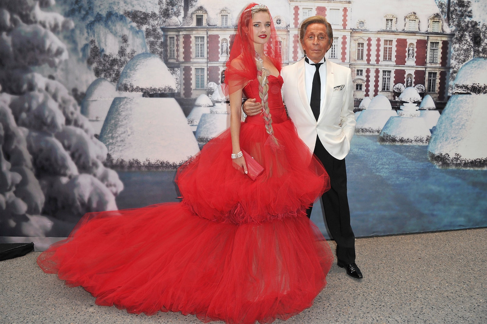 Наталья Водянова и Валентино Гаравани на Love Ball 2011 год