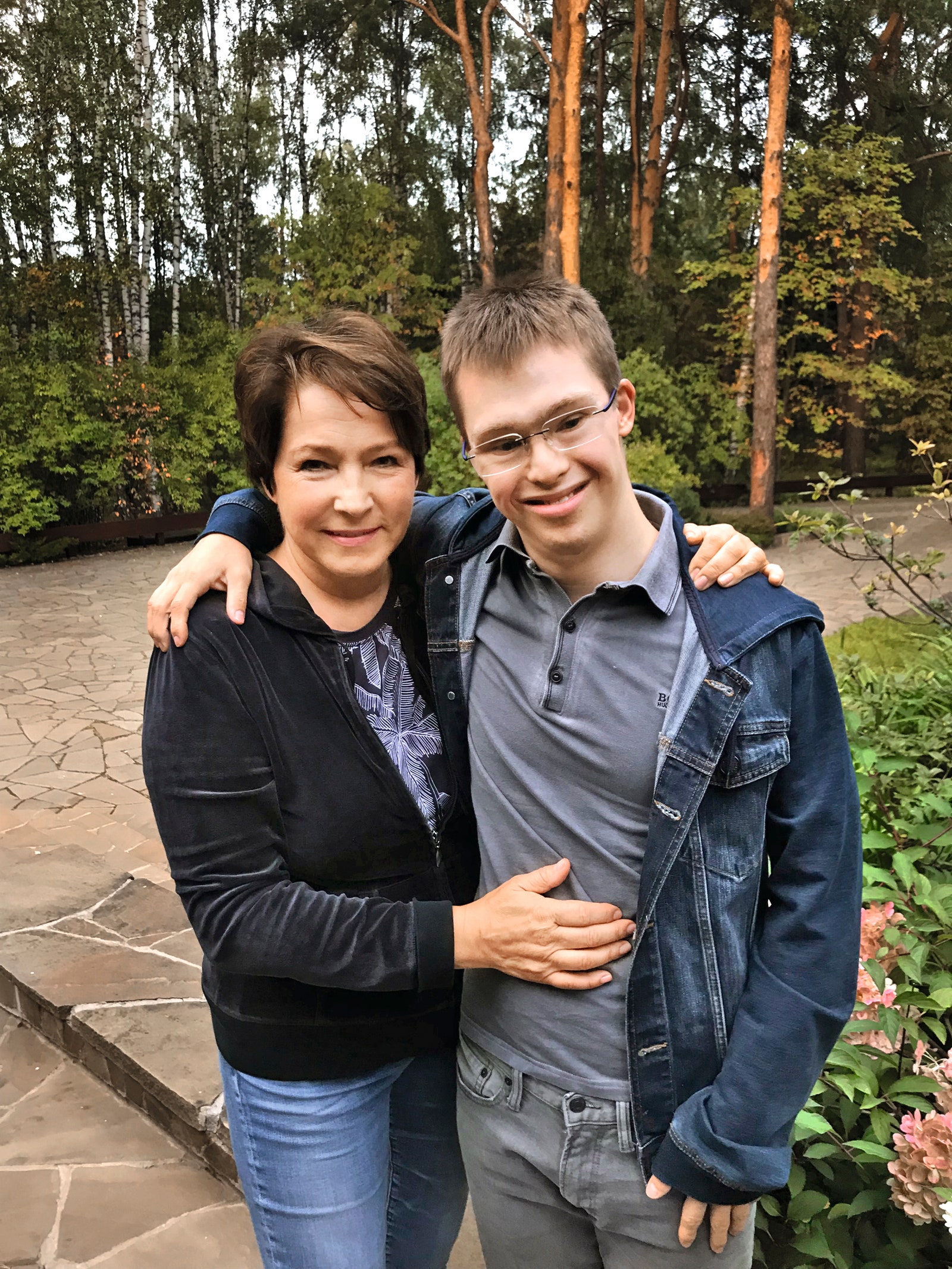 Татьяна Юмашева  с сыном Глебом Дьяченко