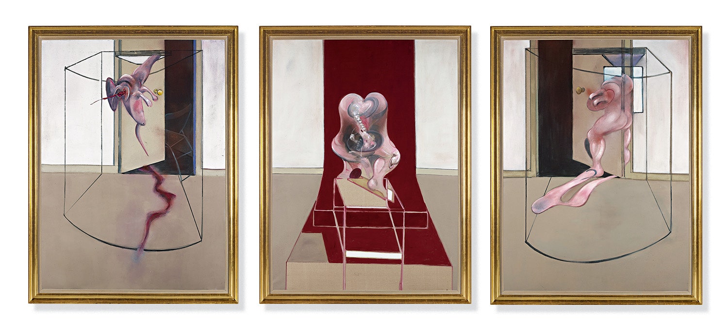 «Триптих вдохновленный “Орестеей” Эсхила» Фрэнсиса Бэкона 1981 год  Sothebys New York июнь 2020 846 млн.