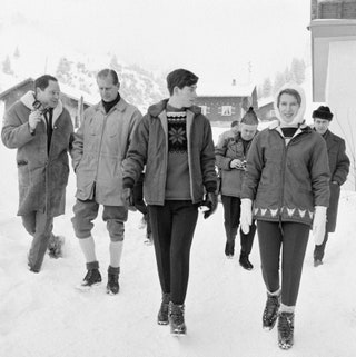Принц Чарльз принц Филипп иnbspпринцесса Анна вnbspВадуце Лихтенштейн 1965.