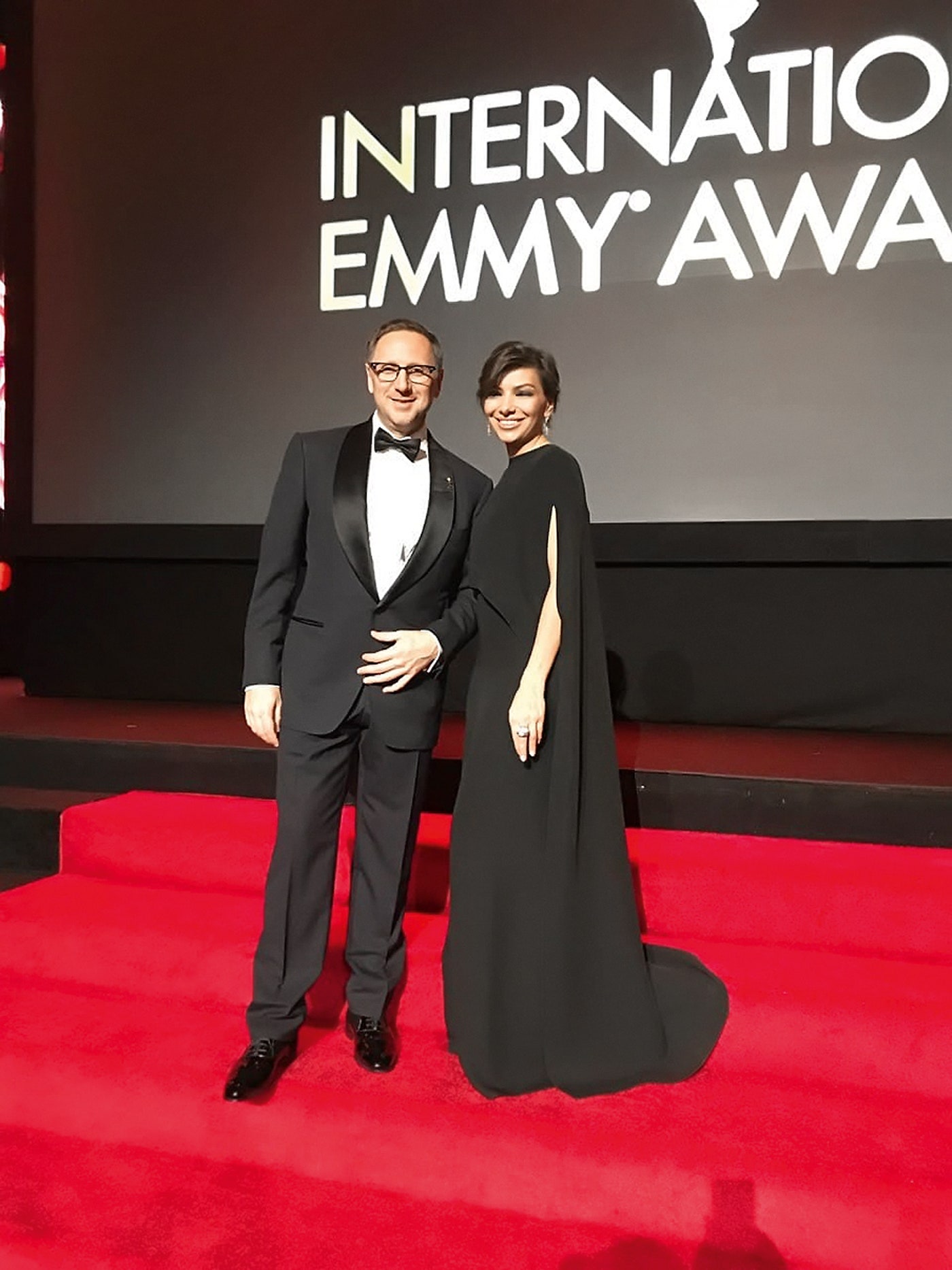 С мужем Вячеславом Муруговым  на церемонии International Emmy Awards 2018.
