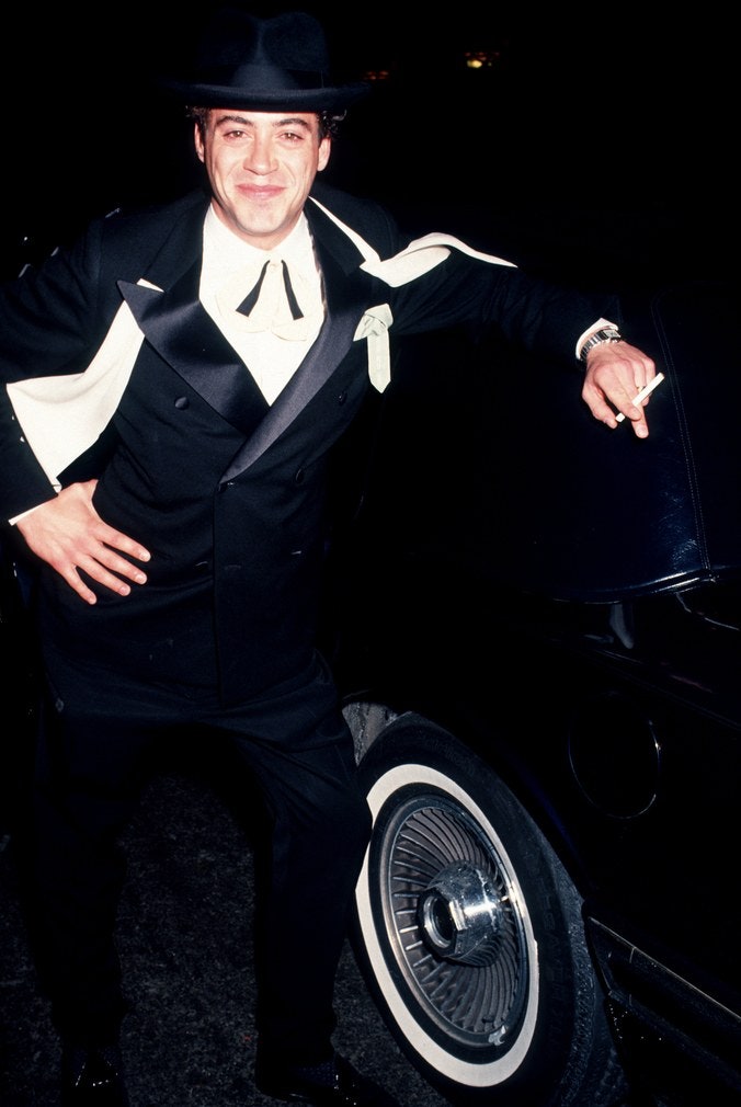 Роберт Даунимладший на новогодней вечеринке Мадонны 1991