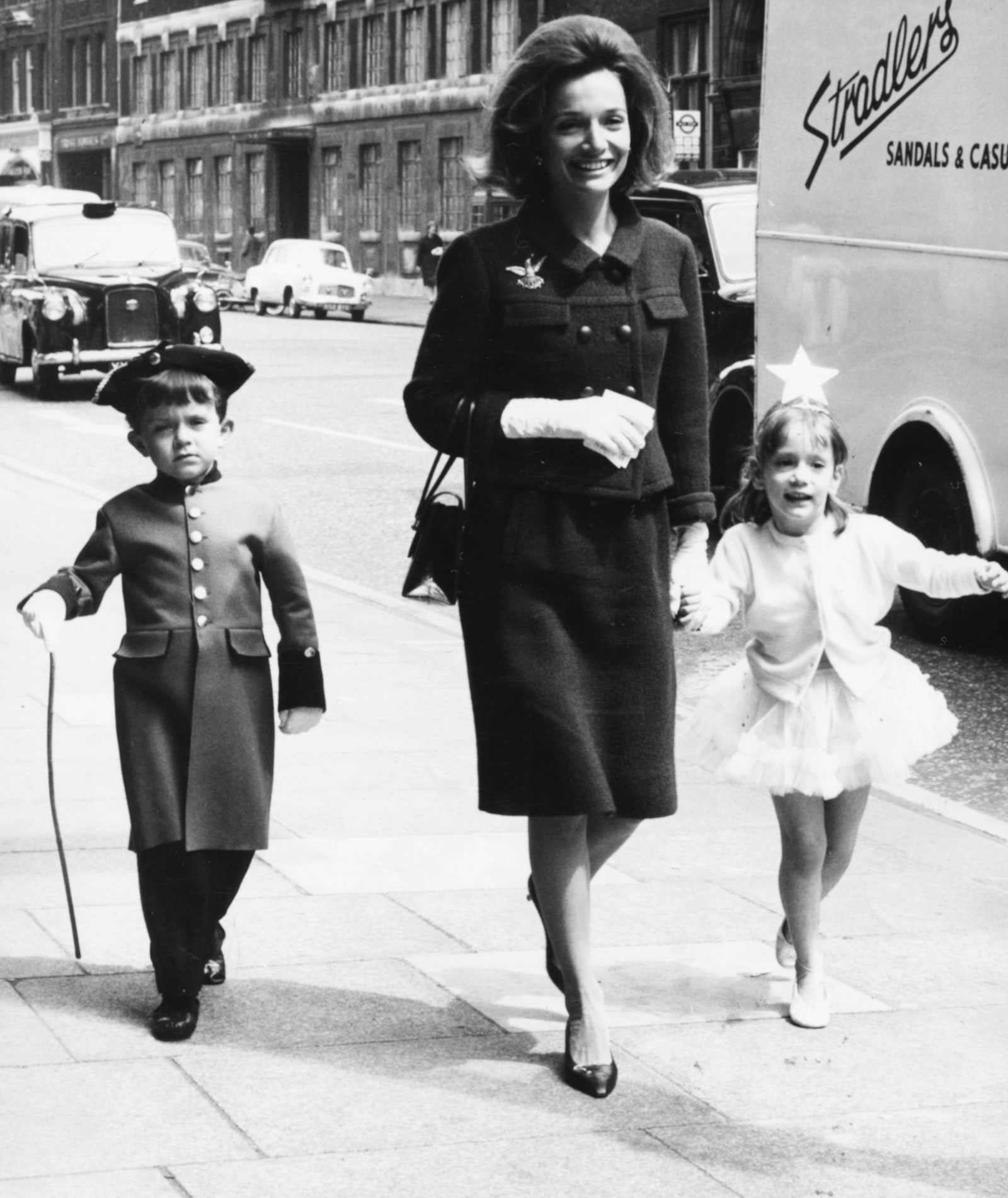Ли Радзивилл с сыном Энтони и дочерью Анной 1965 год