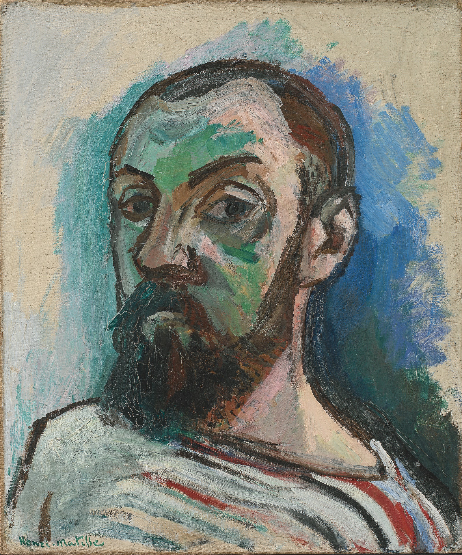 Henri Matisse Autoportrait 1906 Oil on canvas 55 × 46 cm.