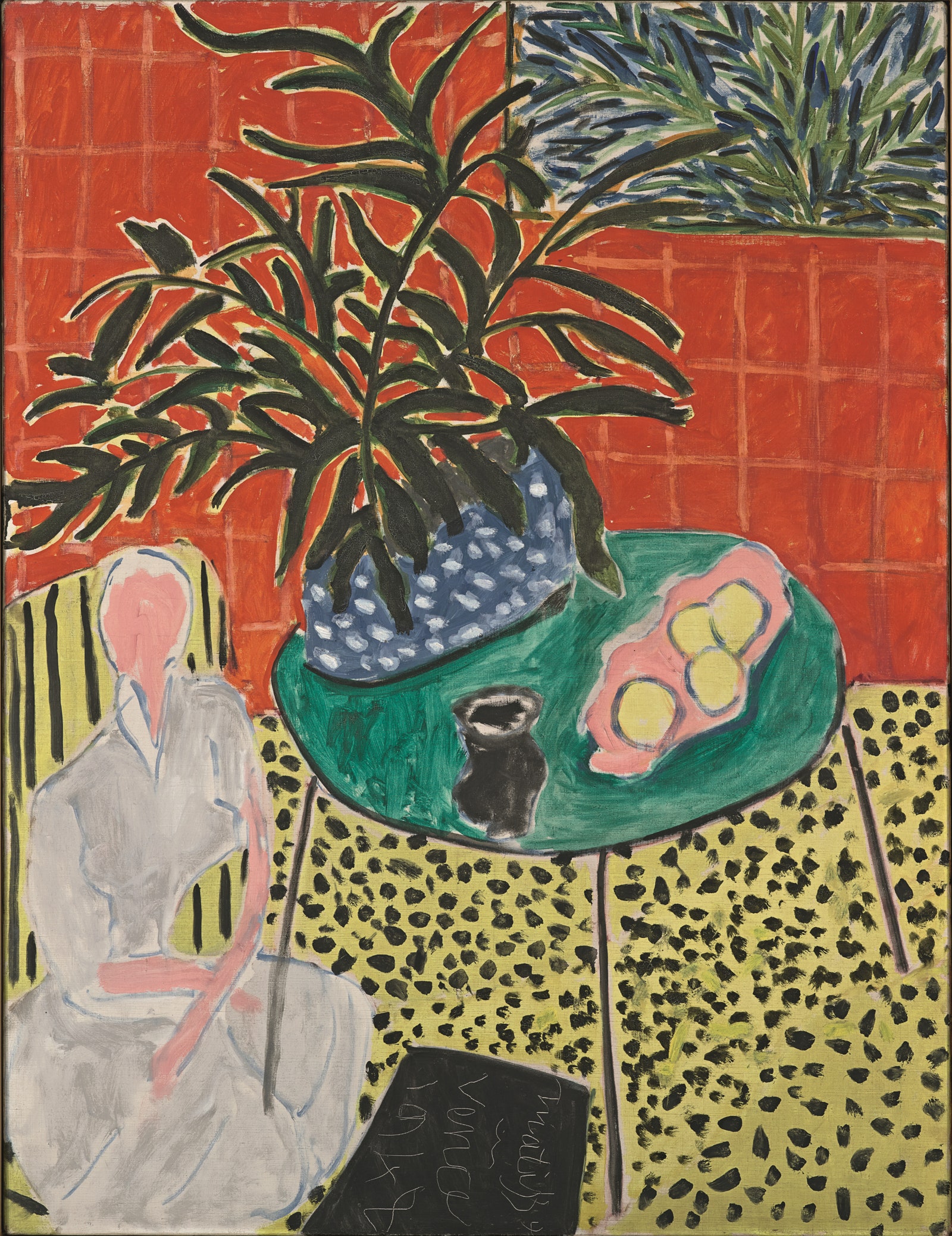 Henri Matisse Intrieur à la fougère noire 1948 Oil on canvas 1165 × 895 cm.