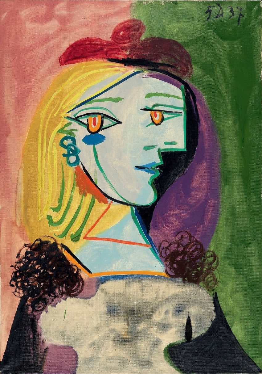 «Женщина в красном берете с помпоном» Пабло Пикассо 1937