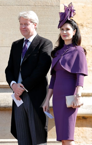 Чарльз и Карен Спенсер на свадьбе принца Гарри и Меган Маркл.