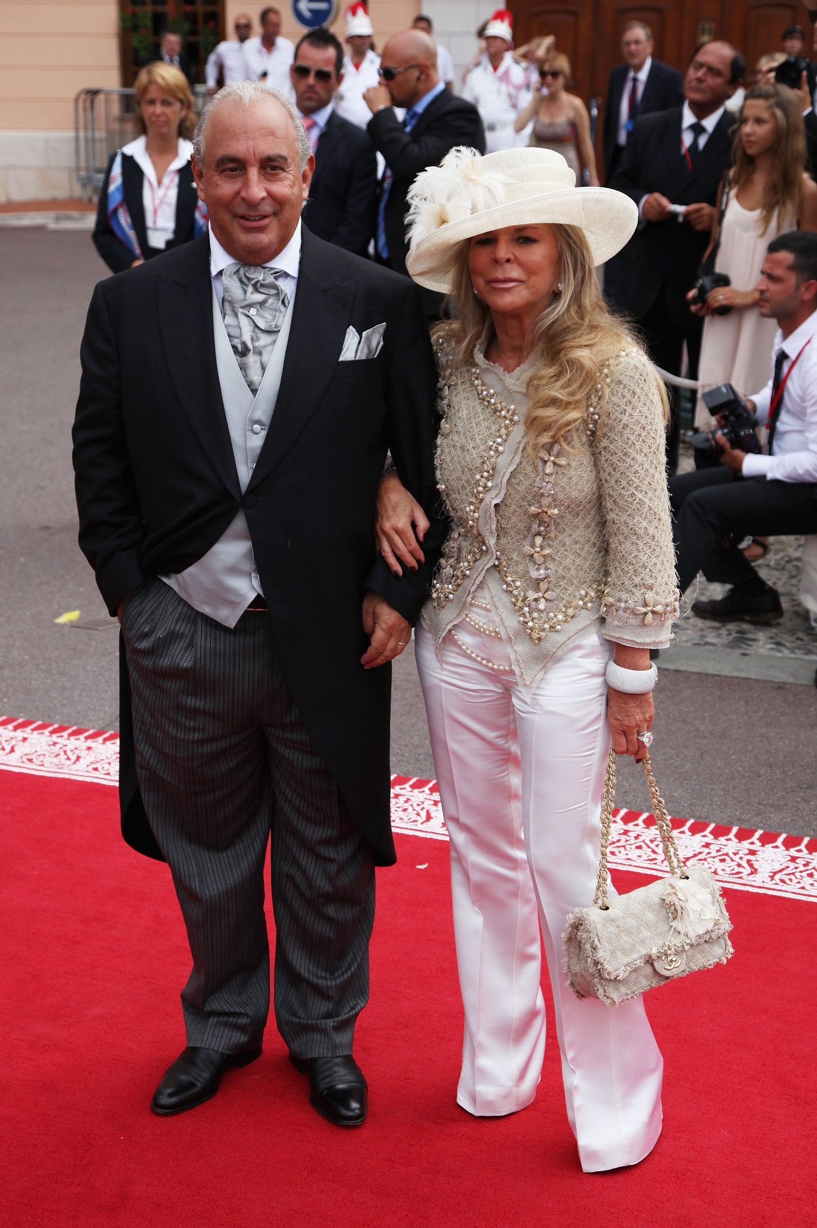 С ­женой на свадьбе князя Альбера II в Монако