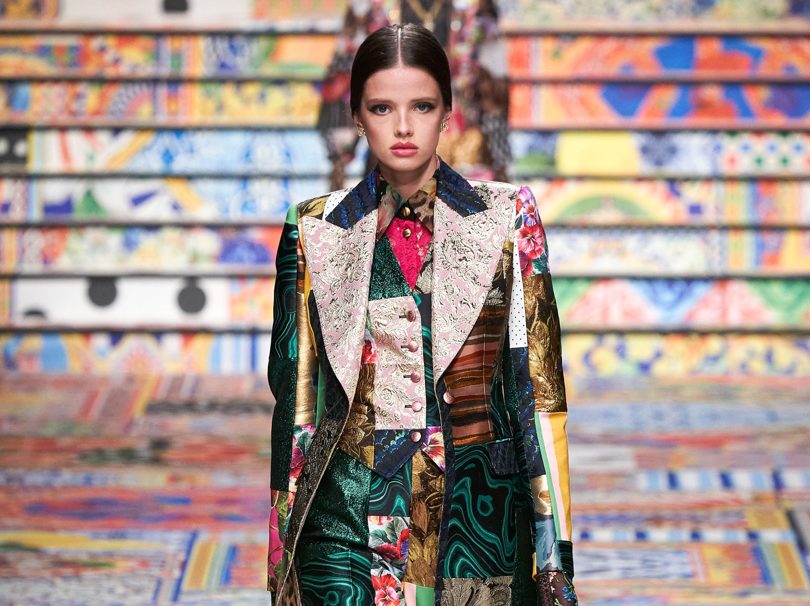 Пэчворк в новой коллекции Dolce & Gabbana