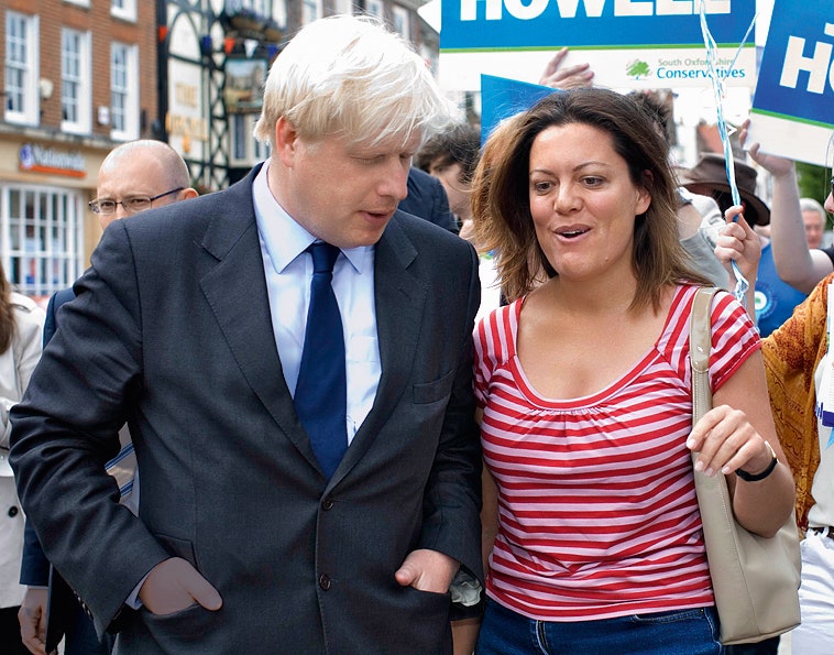 Анна с нынешним министром иностранных дел Великобритании Борисом Джон­соном 2008.