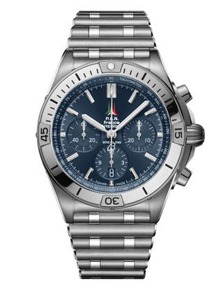 Стальные часы Chronomat B01 42nbspFrecce Tricolori Limited Edition Breitling .