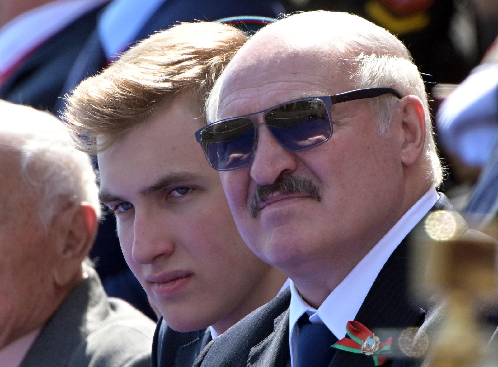 Президент Белоруссии Александр Лукашенко с сыном Николаем в Москве июнь 2020