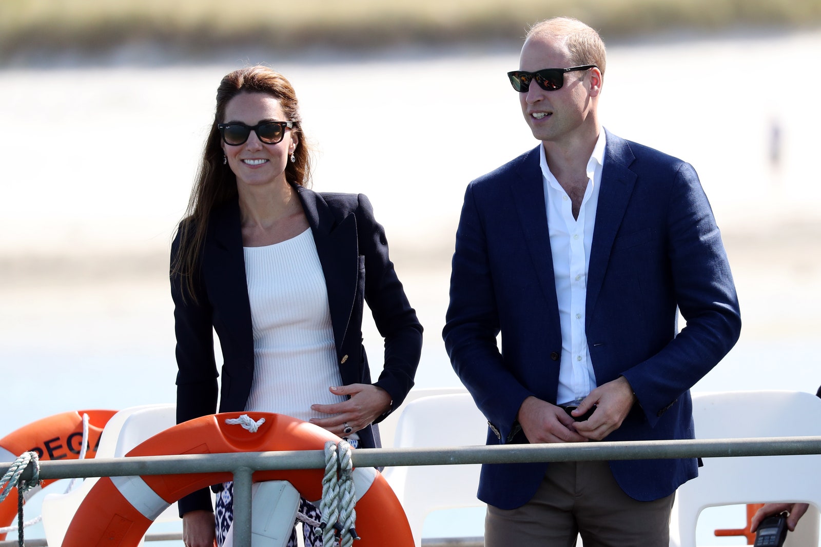 Кейт Миддлтон и принц Уильям на острове Треско в 2016 году