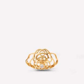 Моносерьга Camlia желтое золото бриллиант Chanel Fine Jewellery.