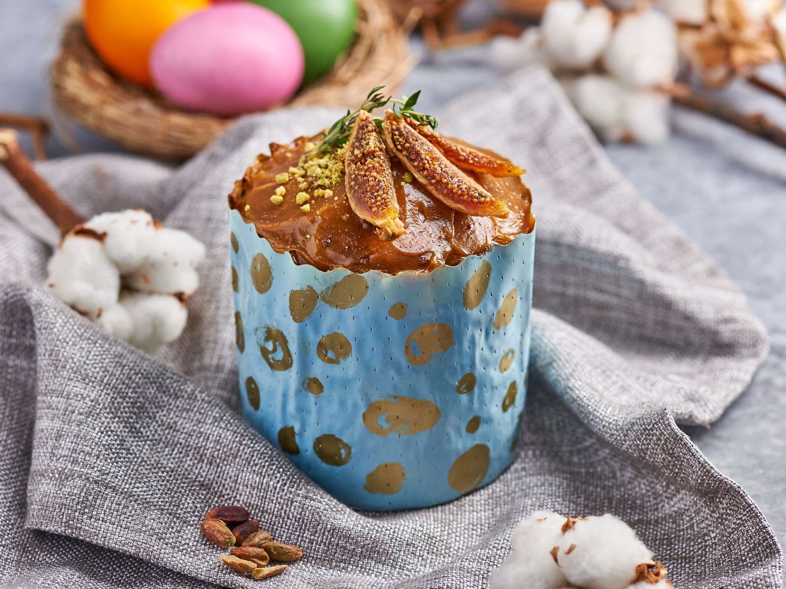 Рецепт веганского кулича с кокосовой карамелью