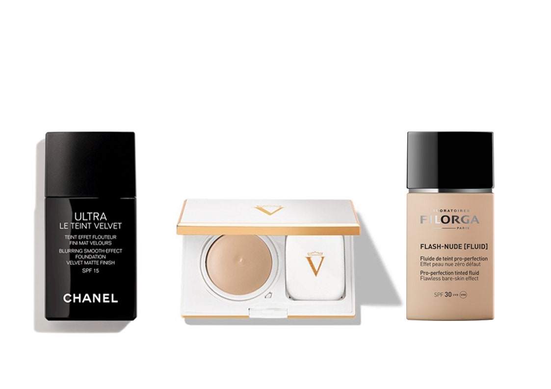 Тональный флюид Chanel Ultra Le Teint Velvet компактная пудра Valmont Perfecting Powder Cream тональный флюид Filorga...
