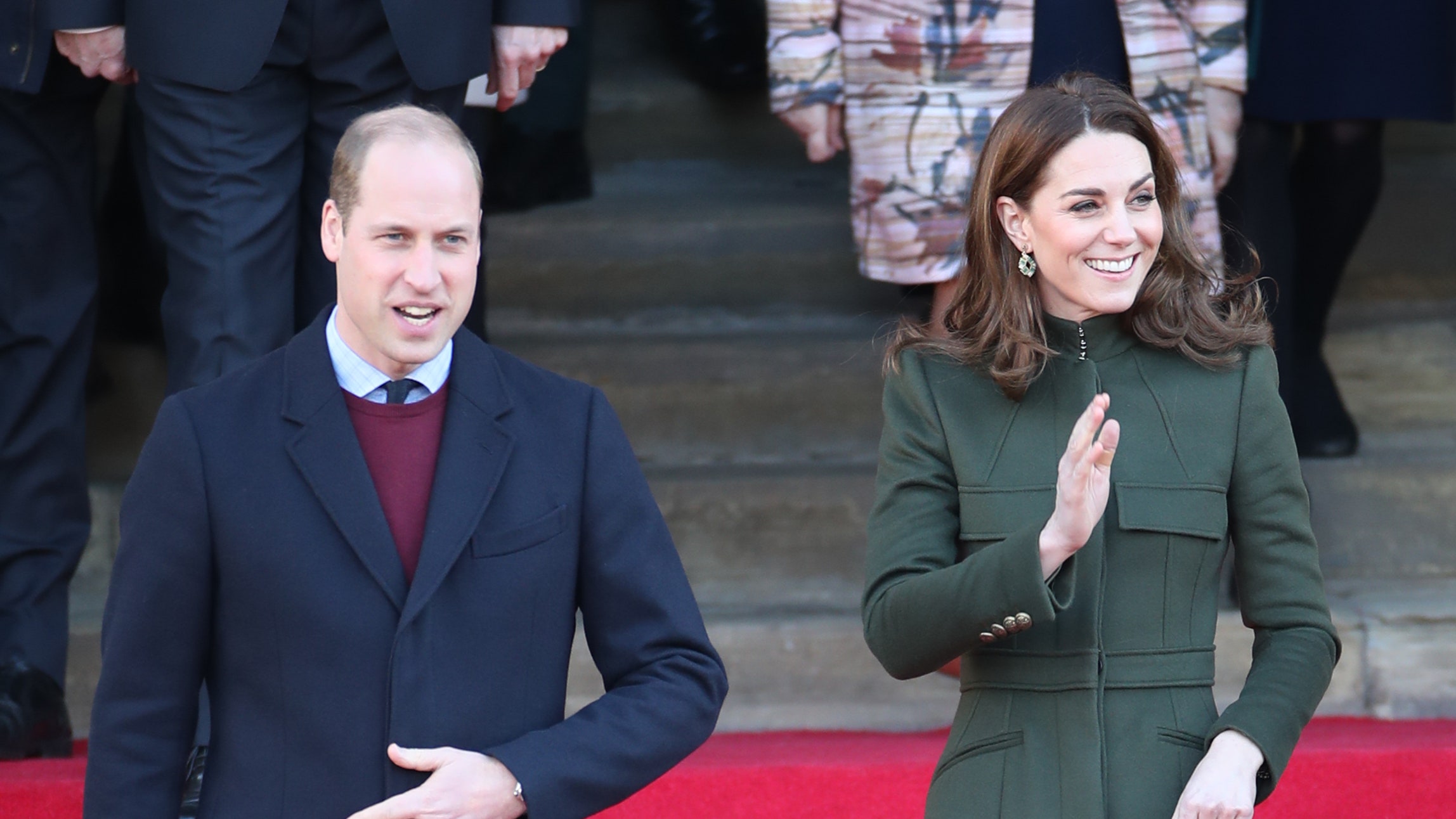 Принц Уильям и Кейт Миддлтон впервые в этом году появились на публике