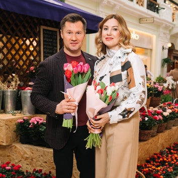 Ксения Собчак, Надежда Оболенцева и другие гости открытия цветочного базара в Петровском пассаже