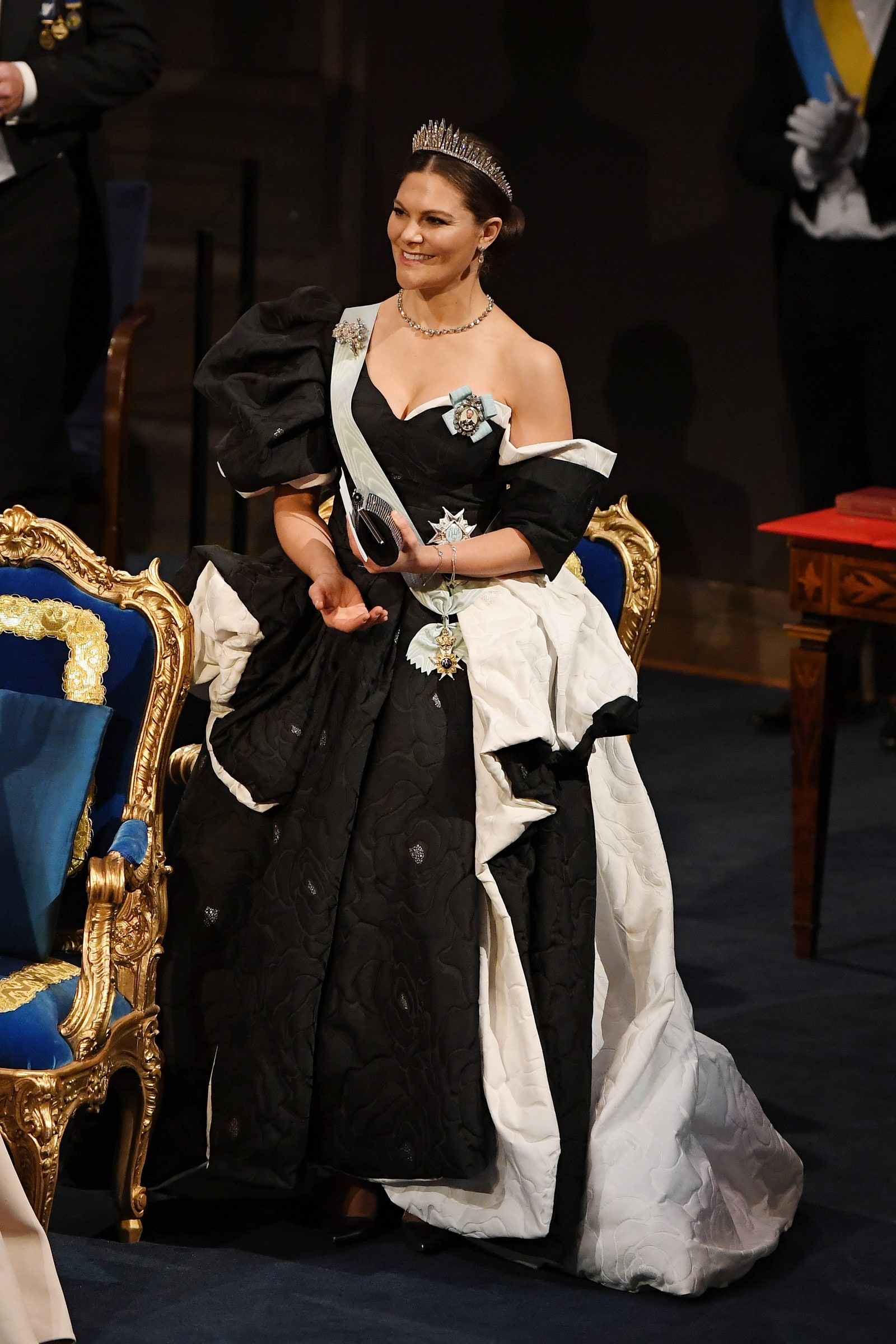 Королевские семьи Швеции и Норвегии на церемонии вручения Нобелевских премий