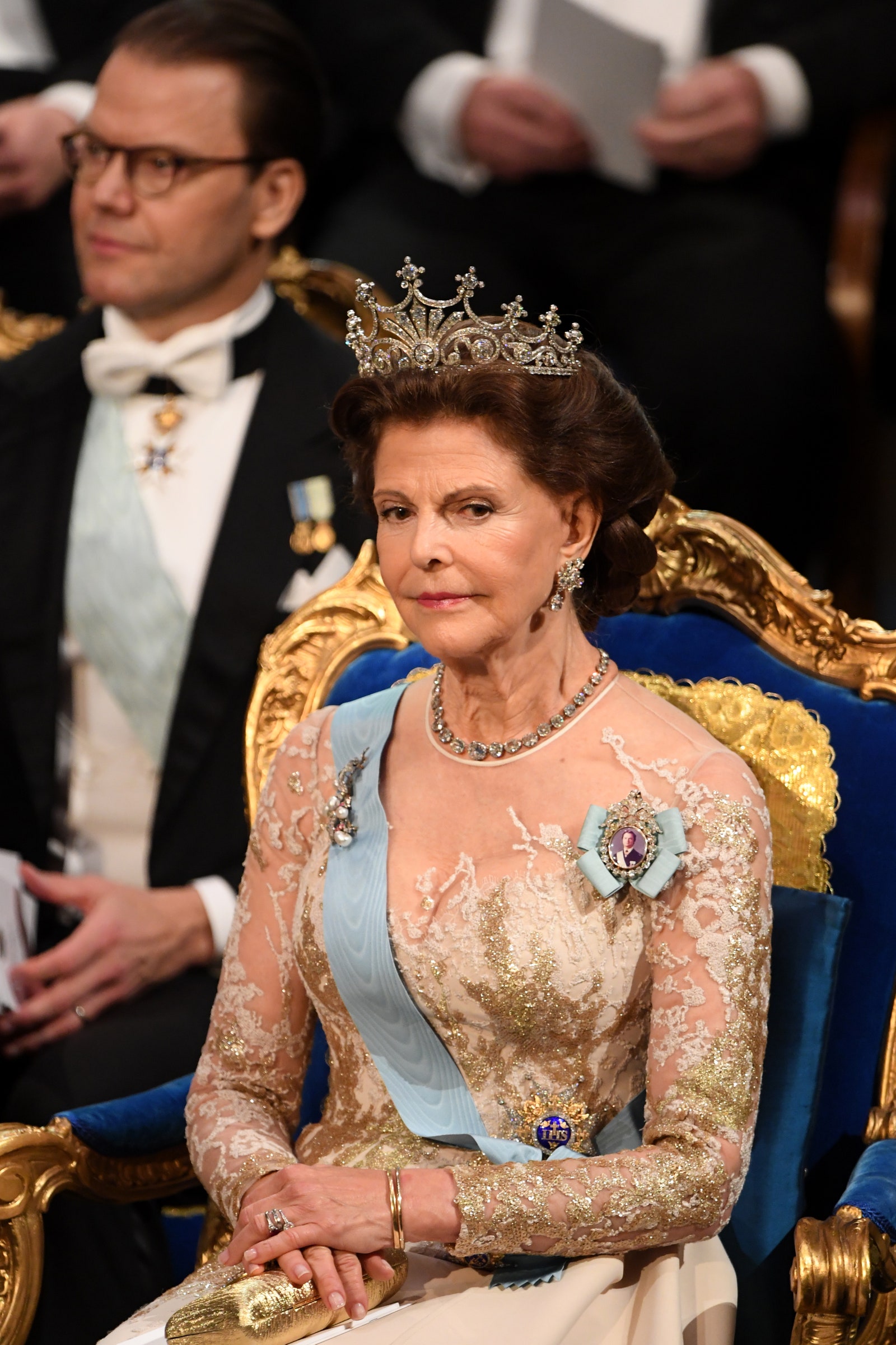 Королевские семьи Швеции и Норвегии на церемонии вручения Нобелевских премий
