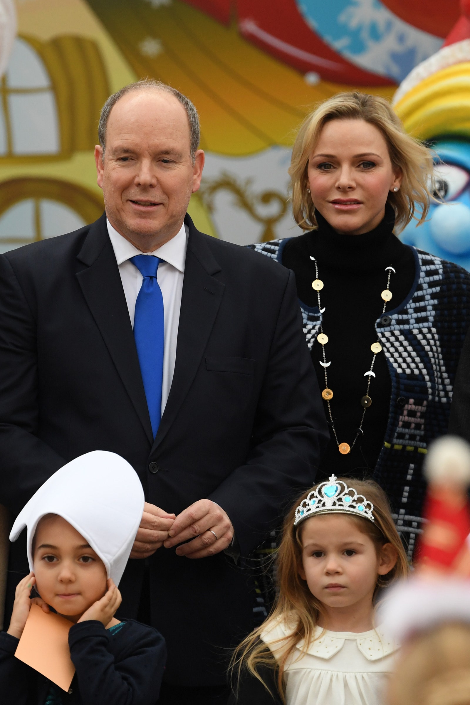 Князь Альбер и княгиня Шарлен поздравили детей с Рождеством