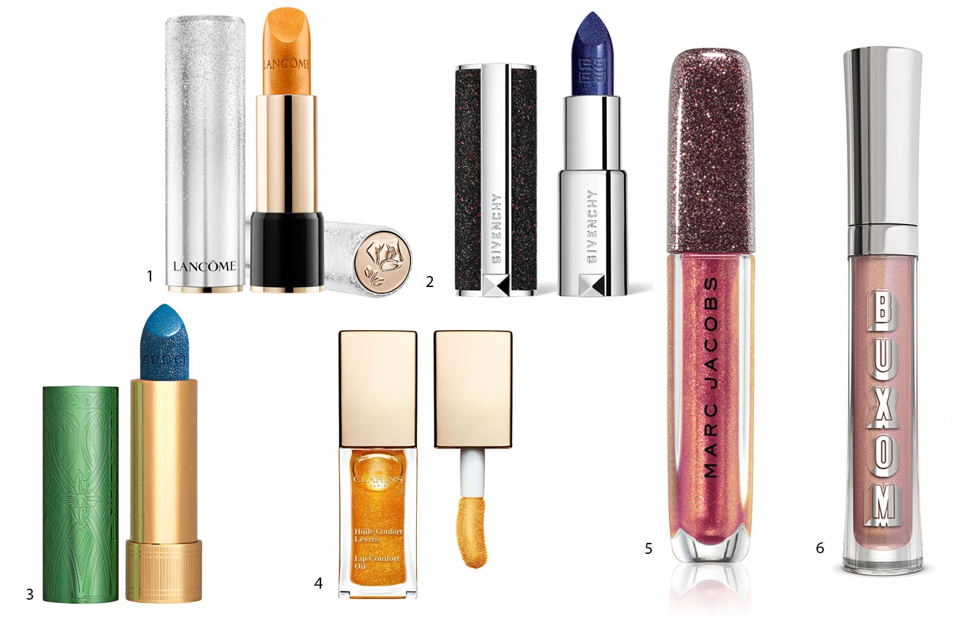 1.Помада Lancôme L'Absolu Rouge Holiday Edition 503. 2. Помада Givenchy Le Rouge Night Noir 04 Night. 3. Помада Gucci...