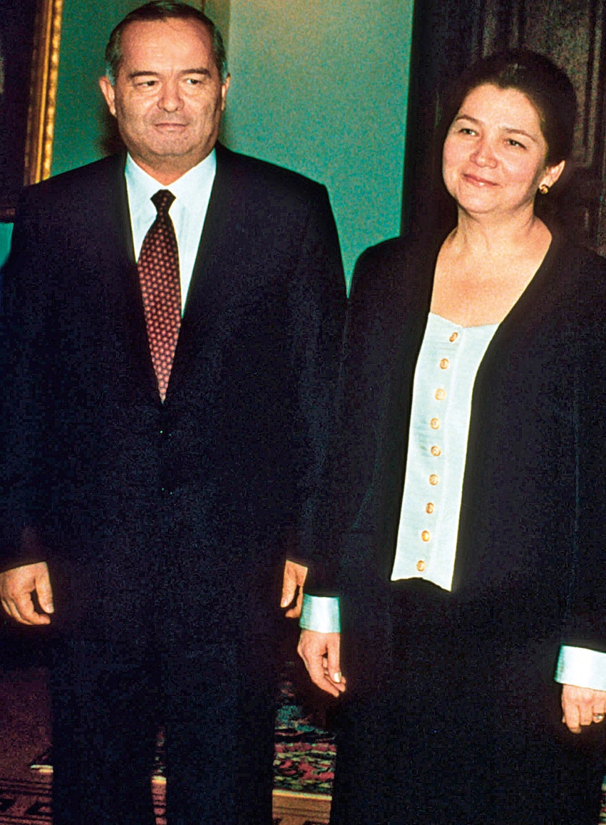 Президент Узбе­кистана Ислам Каримов с женой Татьяной 1995