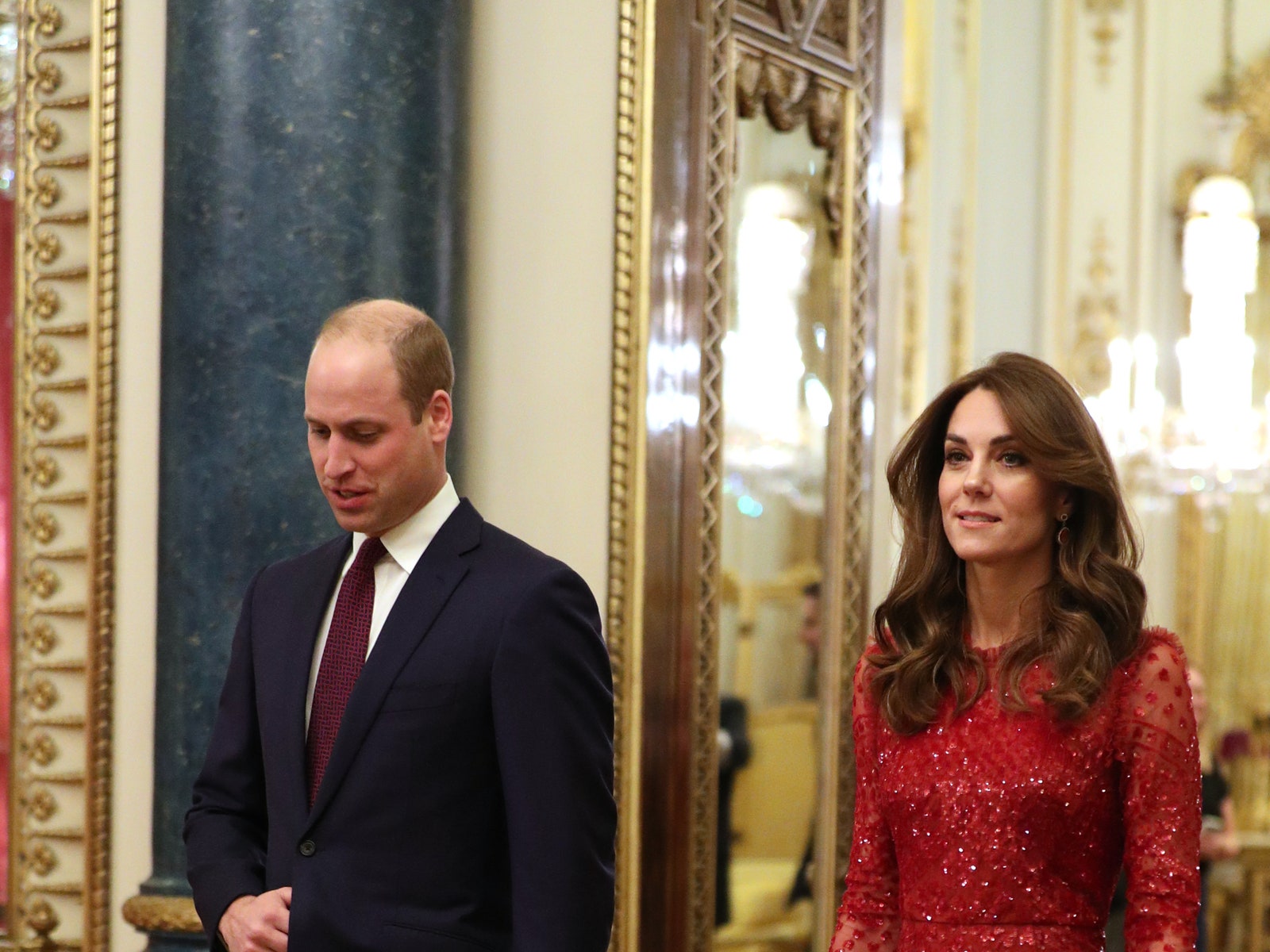 Принц Уильям и Кейт Миддлтон провели прием в Букингемском дворце