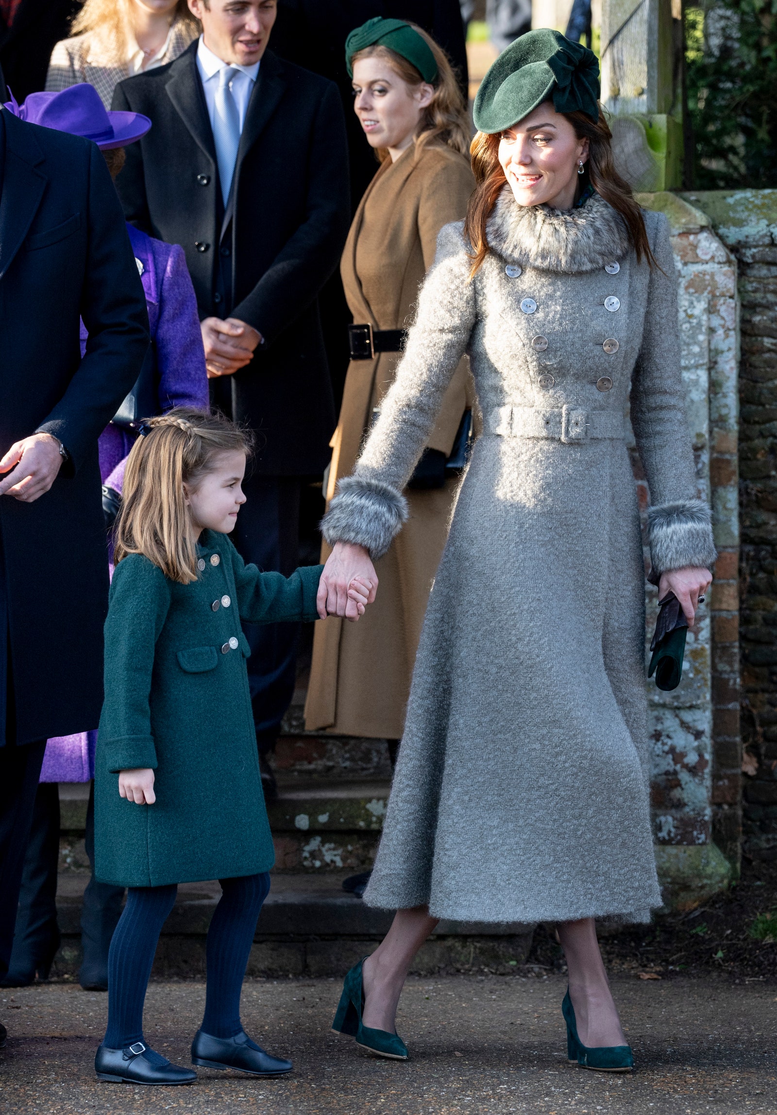 Британская королевская семья на рождественской службе