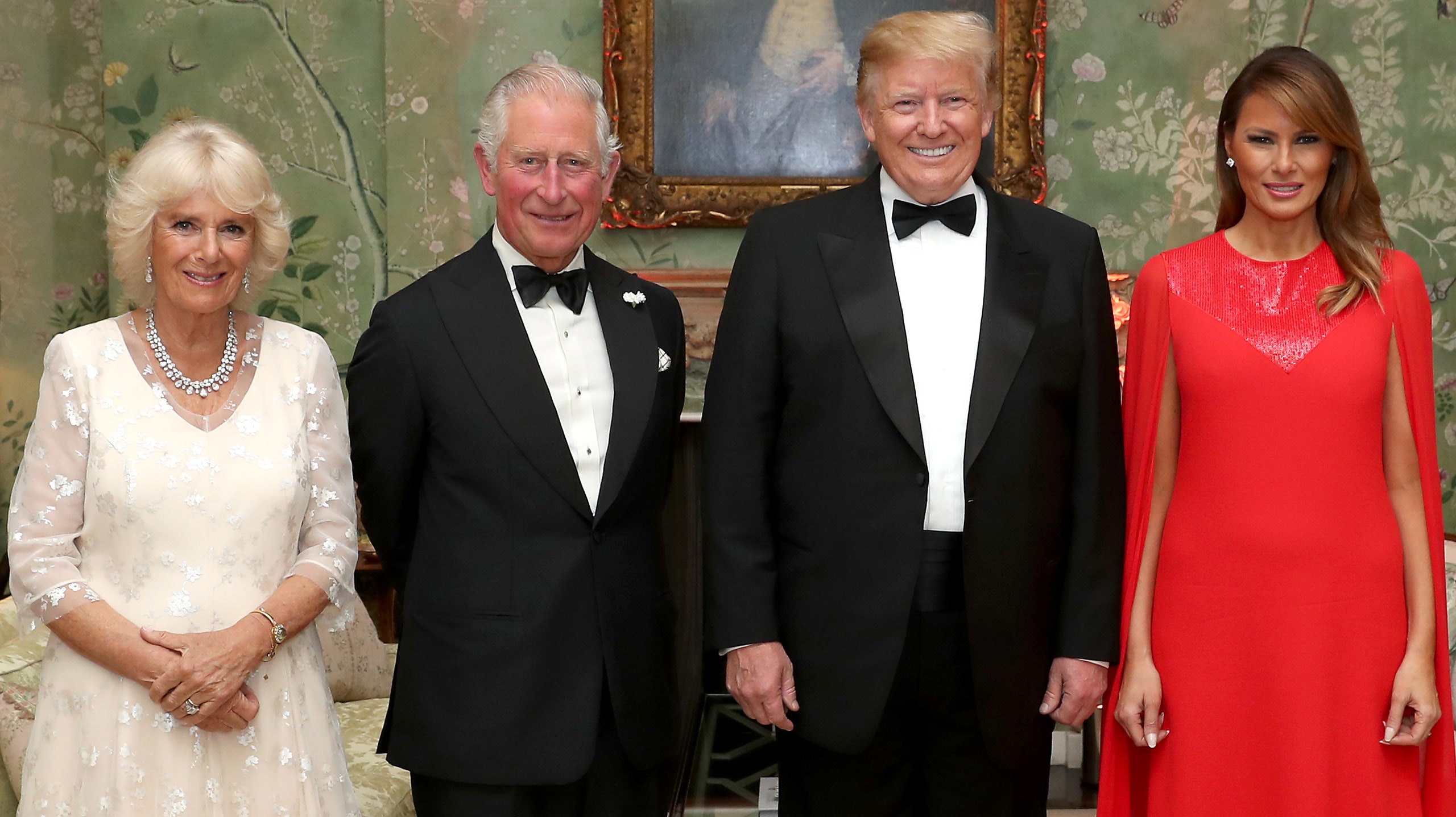 Дональд и Мелания Трамп на ужине американского посла в Лондоне