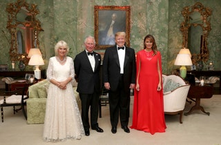 Герцогиня Камилла принц Чарльз Дональд иnbspМелания Трамп.