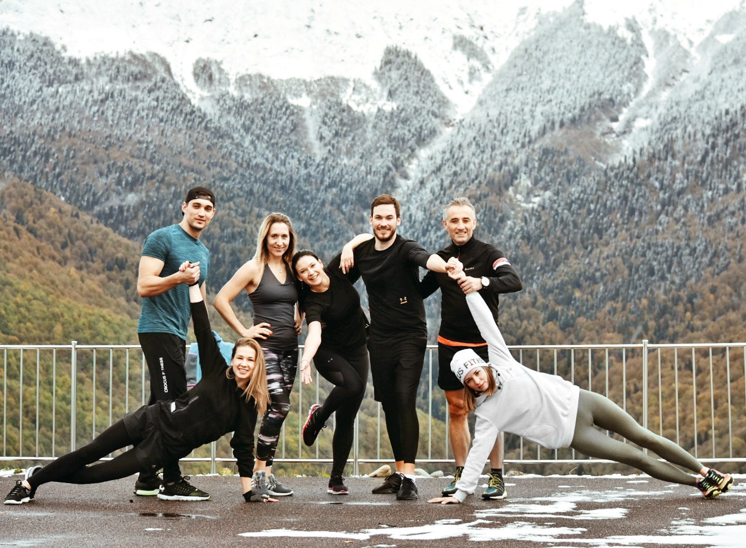 Команда Crocus Fitness в кроссфиттуре на курорте «Роза Хутор».