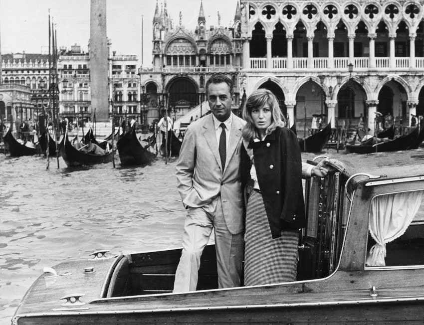 Микеланджело Антониони и Моника Витти 1962